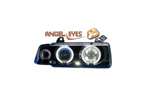 Φανάρια Diederichs Angel Eyes BMW Σειρα 3 E36 90-99 LIMOUSINE/TOURING (Μαύρα)