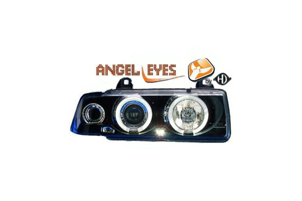 Φανάρια Diederichs Angel Eyes BMW Σειρα 3 E36 90-99 COUPE/CABRIO (Μαύρο)