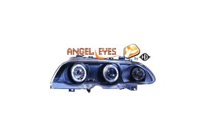 Diederichs Μπροστινά Φανάρια Angel Eyes για BMW Σειρά 3 E46 Limousine/Touring 1998-2001 Black 2τμχ