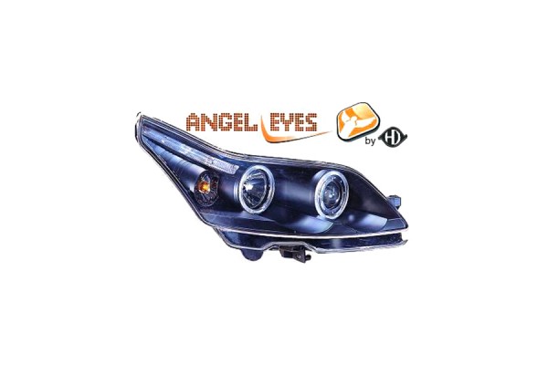 Diederichs Μπροστινά Φανάρια Angel Eyes για Citroen C4 2004-2009 Black 2τμχ