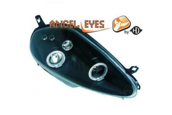 Fiat Grande Punto 2005-10/2008 Angeleyes Black Φαναρια Μπροστινα Diederichs - 2 ΤΕΜ.