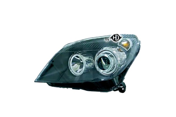 Diederichs Μπροστινά Φανάρια Angel Eyes για Opel Astra H 3D/5D 2004 Black 2τμχ