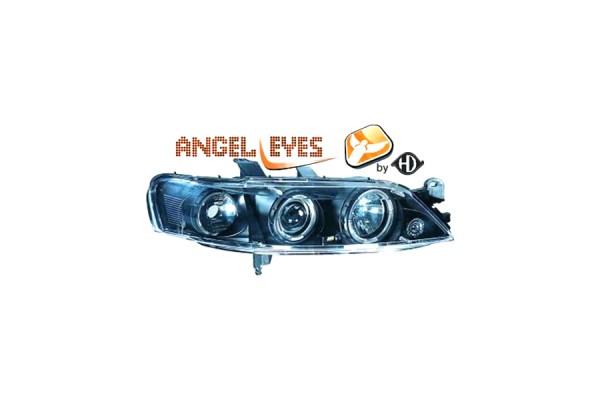 Diederichs Εμπρόσθια Φανάρια Angel Eyes Black για Opel Vectra 2τμχ