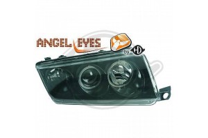 Diederichs Μπροστινά Φανάρια Angel Eyes για Skoda Fabia 1999-2007 Μαύρο 1τμχ