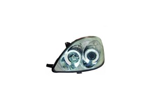 Diederichs Μπροστινά Φανάρια Angel Eyes για Toyota Yaris 1999-2003 Χρώμιο 2τμχ