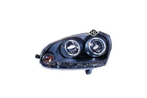 Diederichs Μπροστινά Φανάρια Angel Eyes για Volkswagen Golf / Jetta / Passat Variant Black 2τμχ