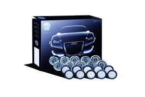 M-Tech 825 HP Black LED 12V 1W 2cm 20τμχ