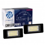 M-Tech Φώτα Πινακίδας LED για Renault Rapid και Skoda Fabia 2010> / RAPID 2012> / OCTAVIA 2012> / YETI 2009> 2τμχ