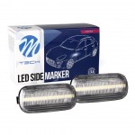 Audi A3 Φλας Πλαινα Διαφανα 18LED (2χ9) SMD2835 2 Χρησεων Πλαινα Φλας Φτερου ΔΙΑΦΑΝΑ/CLEAR 2ΤΕΜ.