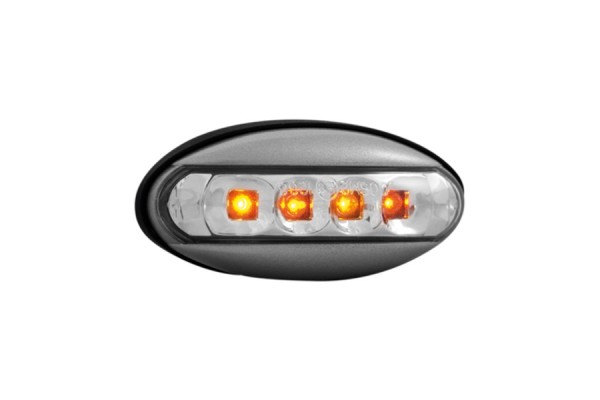 Dectane Φλας LED για Peugeot 206 / 207 Silver/Clear 2τμχ
