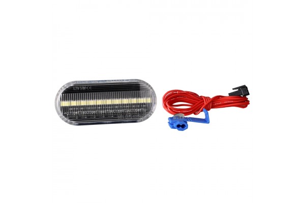 Vw Golf 3+4 /POLO 6N/9N/PASSAT 96>/T5/SHARAN 18LED (2χ9) Smd 2 Χρησεων Πλαινα Φλας Φτερου Διαφανα