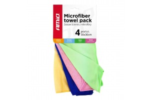 AMiO Πανιά Μικροϊνών Καθαρισμού Αυτοκινήτου 30x30cm 4τμχ