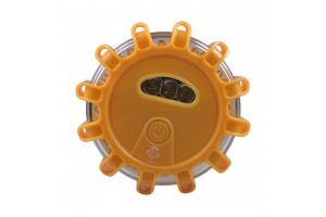 Φως Ασφαλειας Εκτακτης Αναγκης 100x100x35mm Με 15LED (3 Λευκο +12 ΠΟΡΤΟΚΑΛΙ)5 Χρησεων 1ΤΕΜ. M-TECH