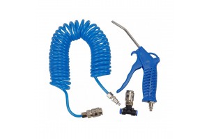 AMiO 02158/AM Φυσητήρας Αέρος με Λάστιχο Σπιράλ 5m 10atm 1/4"