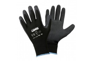 Γαντια Εργασιας Λατεξ Μαυρα - No10