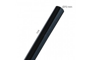 Σωληνας Σιλικονης Μαυρος Φ70 Μηκος 1Μ