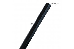 Simoni Racing Σωλήνας Σιλικόνης Μαύρος Φ51 Μήκος 1m