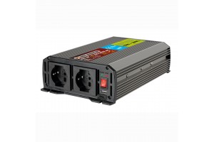 Lampa Inverter Αυτοκινήτου 1500W για Μετατροπή 24V DC σε 220V AC με 1xUSB