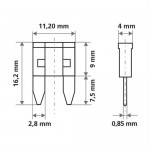 Lampa Smart-Led MicroBlade Indicator Fuses 12/32V 15A