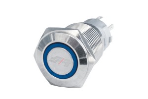 Διακοπτης Baby Go 12V 3A Με Κουμπι Και Μπλε Φως