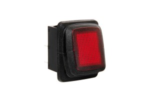 Lampa Διακόπτης On/Off Αδιάβροχος Κόκκινος 12/24V 10A