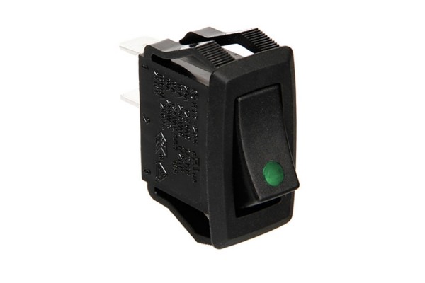 Lampa Rocker Switch with Green Led