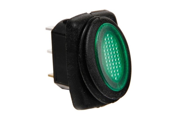 Lampa Rocker Switch with Green Led 45536