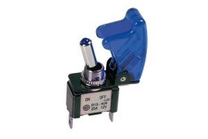 Lampa Aluminium Toggle Switch Blue Led 12V/20A
