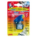 Lampa Aluminium Toggle Switch Blue Led 12V/20A