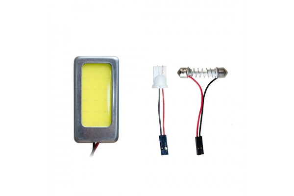 Simoni Racing Πλαφονιέρα Αντάπτορας Led Cob Light 2 43x22mm για T10 και C5W