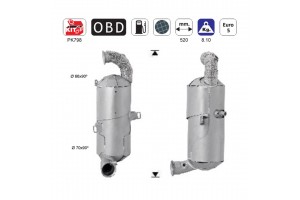 Americat Φίλτρο DPF SiC Citroen C3/C4/Berlingo-Peugeot Partner/207/208