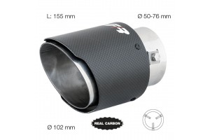 Simoni Racing Μπούκα Στρογγυλή Real Carbon 50-76mm Universal