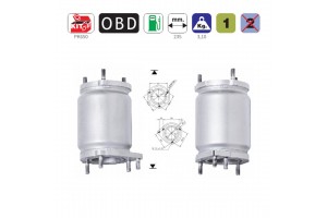 Καταλυτης Chevrolet Captiva 2.4i 16V 2405 cc 100 Kw/136 cv Z24SED 09/2006>09/2009 & Opel Antara 2.4i 16V 2405 cc 103 Kw/140 cv Z24XE 10/2006>12/2010