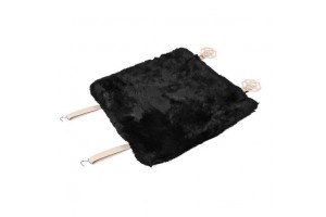 Lampa Comfort Max Sheepskin Μαξιλαράκι Καθίσματος Γούνινο Μαύρο 45x45cm