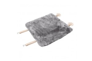 Lampa Comfort Max Sheepskin Μαξιλαράκι Καθίσματος Γούνινο Γκρι 45x45cm