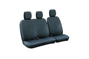 Lampa Καλύμματα Καθισμάτων Dots-2, Με επανατυλικτήρα ζώνης - Μαύρο / Μπλε L54793