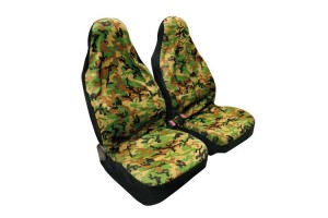Σετ Καλύμματα Μπροστινά Αυτοκινήτου 2τμχ Πολυεστερικό Camouflage Lampa