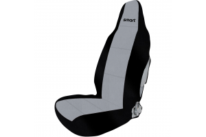 Smart Fortwo 450 1998>2006 Ημικαλυμματα Καθισματων ΜΑΥΡΟ/ΓΚΡΙ Πετσετα (100% ΒΑΜΒΑΚΙ) & Πολυεστερας - 2 ΤΕΜ.