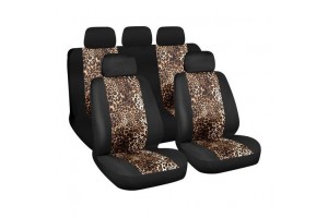 Σετ Καλύμματα Αυτοκινήτου 9τμχ Πολυεστερικό Camo Leopard Lampa