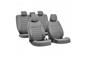 Καλυμματα Καθισματων Luxury Leatherette Δερματινη Αφρωδες Γκρι - 4 ΤΕΜ.