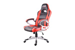 Καρεκλα Γραφειου Bucket Με Ροδακια ΚΟΚΚΙΝΗ/ΜΑΥΡΗ