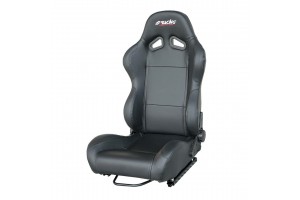 Καθισμα Tazio Black Ανακλινομενο Μαυρο Οικολογικο Δερμα (ΧΩΡΙΣ ΣΙΔΗΡΟΔΡΟΜΟ) Simoni Racing - 1 ΤΕΜ.