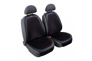 Πλατοκαθισματα Daytona ΔΕΡΜΑΤΙΝΗ/ΠΟΛΥΕΣΤΕΡΙΚΑ ΜΑΥΡΟ/ΚΟΚΚΙΝΟ Κυψελωτο 2ΤΕΜ.