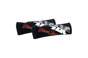 Simoni Racing Cut Microfibra Μαξιλαράκια Ζώνης 2τμχ Μαύρο