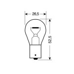 Lampa PY21W-BAU15s Single Filament Lamp Amber 12V 10τμχ