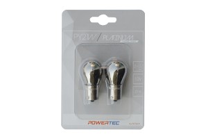 M-Tech PY21W Powertec Platinum Chrome/Amber 12V 2τμχ Blister