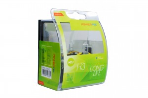 H3 12V 55W PK22s Powertec Long Life Αλογονου 2ΤΕΜ.