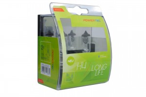 H4 12V 60/55W P43t Powertec Long Life Αλογονου 2ΤΕΜ.