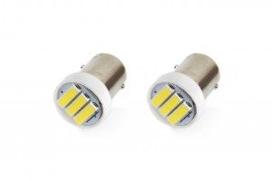 BA9S Λαμπακι Standard 12V - 0,4W - 5600K - 3 Led (ΛΕΥΚΟ/ΨΥΧΡΟ) - 2 ΤΕΜ.