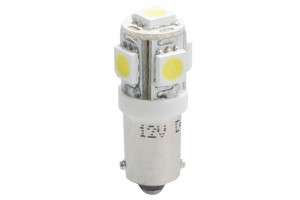 T4W 12V 1,2W BA9s (ΜΙΝΙΟΝ) Led 5xSMD5050 Λευκο Blister 2ΤΕΜ. M-TECH